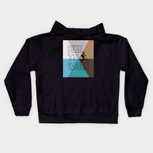 Bike To Work Kids Hoodie